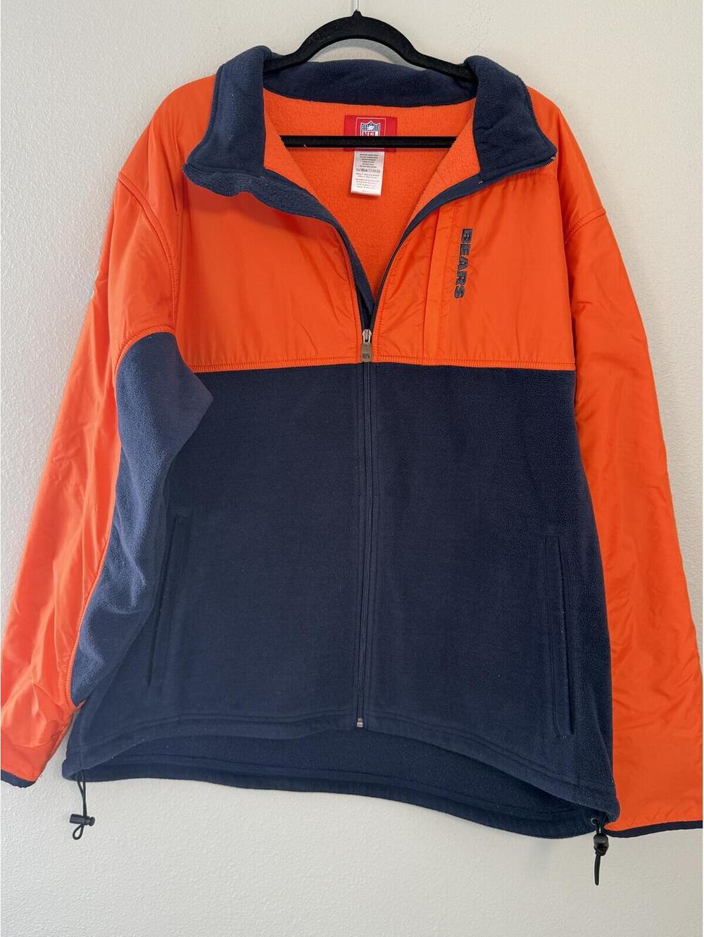 NFL Official Chicago Bears Full Zip Fleece Jacket - 2XL